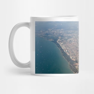 Aerial view Singapore Mug